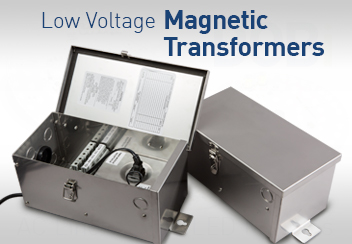 Low Voltage Magnetic Transformers Toroidal Core Landscape Lighting LED Halogen Stainless Steel Powder Coat Black Finish
