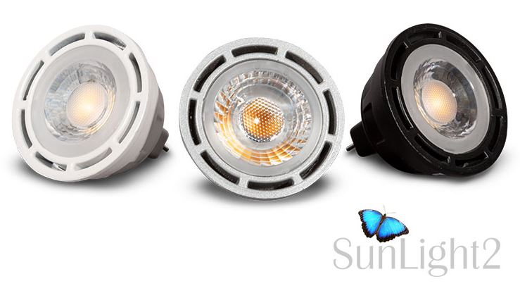 SunLight2 True Color Optimized MR16 LED Bulbs