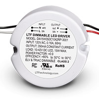 DA15W-3001 120V Input 15W ELV Triac Dimmable LED Driver Power Supply