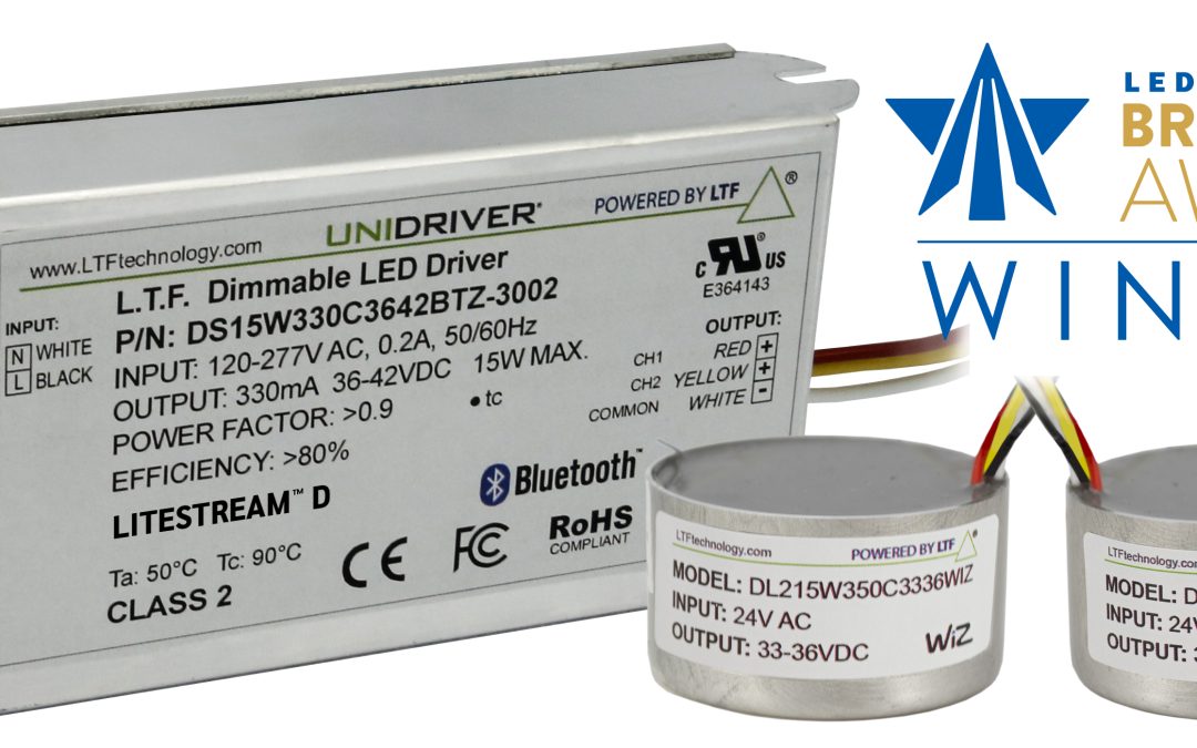 LTF Wins 2023 BrightStar Award with LiteStream D® Smart Low & Line Voltage LED Drivers