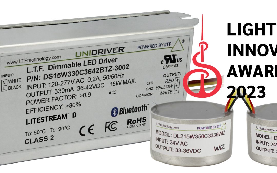 LTF Wins 2023 LIA Award with LiteStream D® Smart Low & Line Voltage LED Drivers