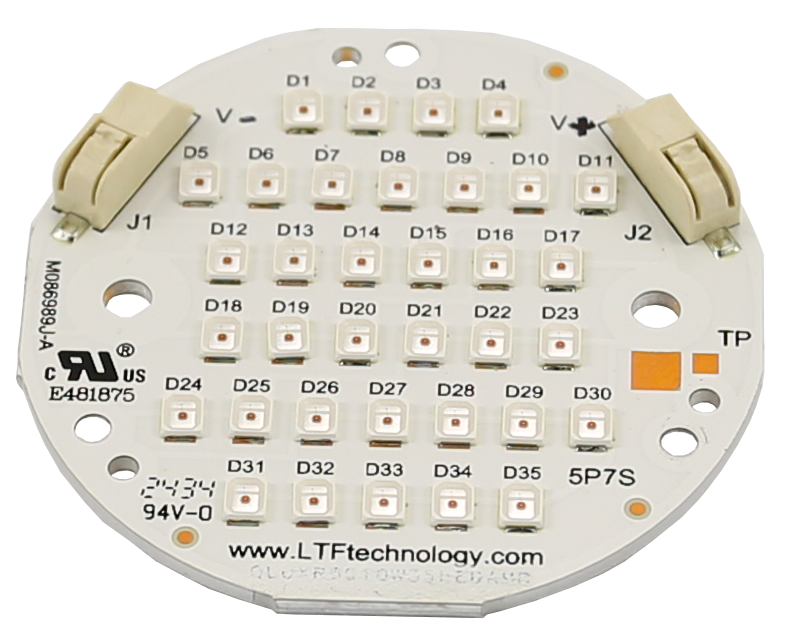 QLUXR 10W Round Amber LED Board