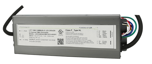 LDS100W24VDMX15CH-4002R1 100W UniDriver Universal Input 120-277V AC True Tri Mode Dimmable ELV Triac 0-10V LED Driver Power Supply