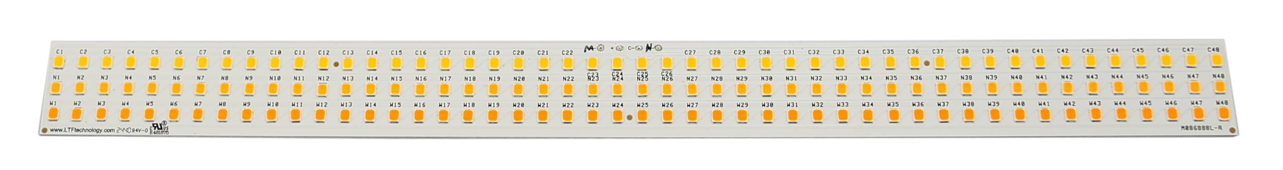 QLUXL30516W144LED94018C3-1 3 Channel Tunable 305mm Linear DC LED Board