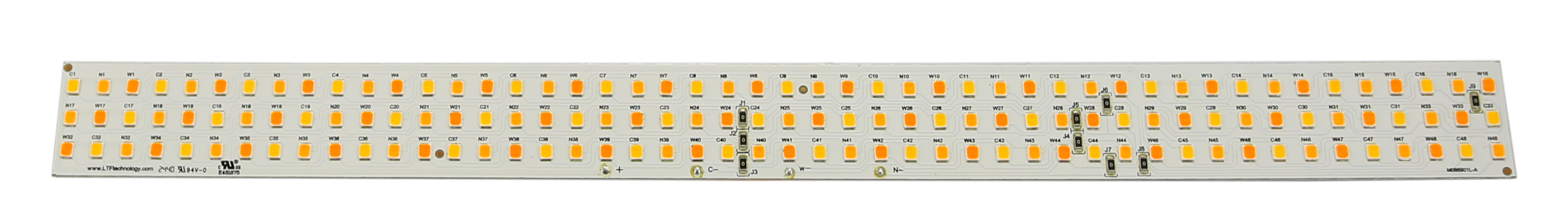 QLUXL30516W144LED94018C3-2 3 Channel Tunable 305mm Linear DC LED Board